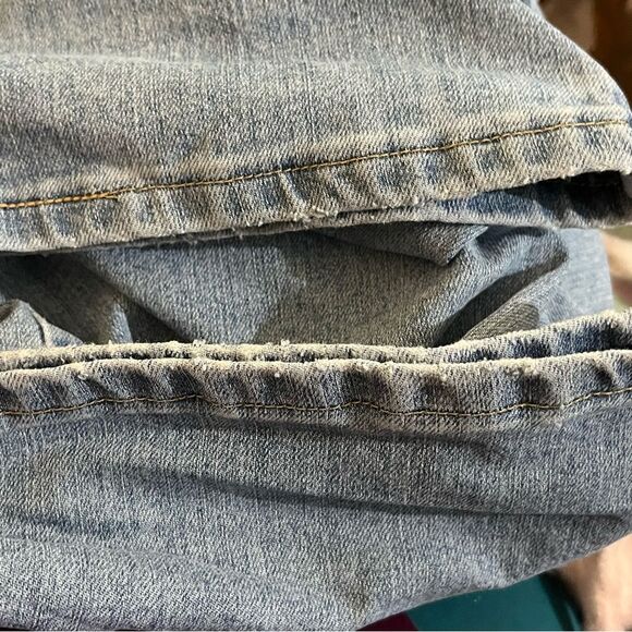 Lee Relaxed Fit High Rise Straight Leg Jeans Light Wash Indigo 14 Medium - Picture 7 of 8